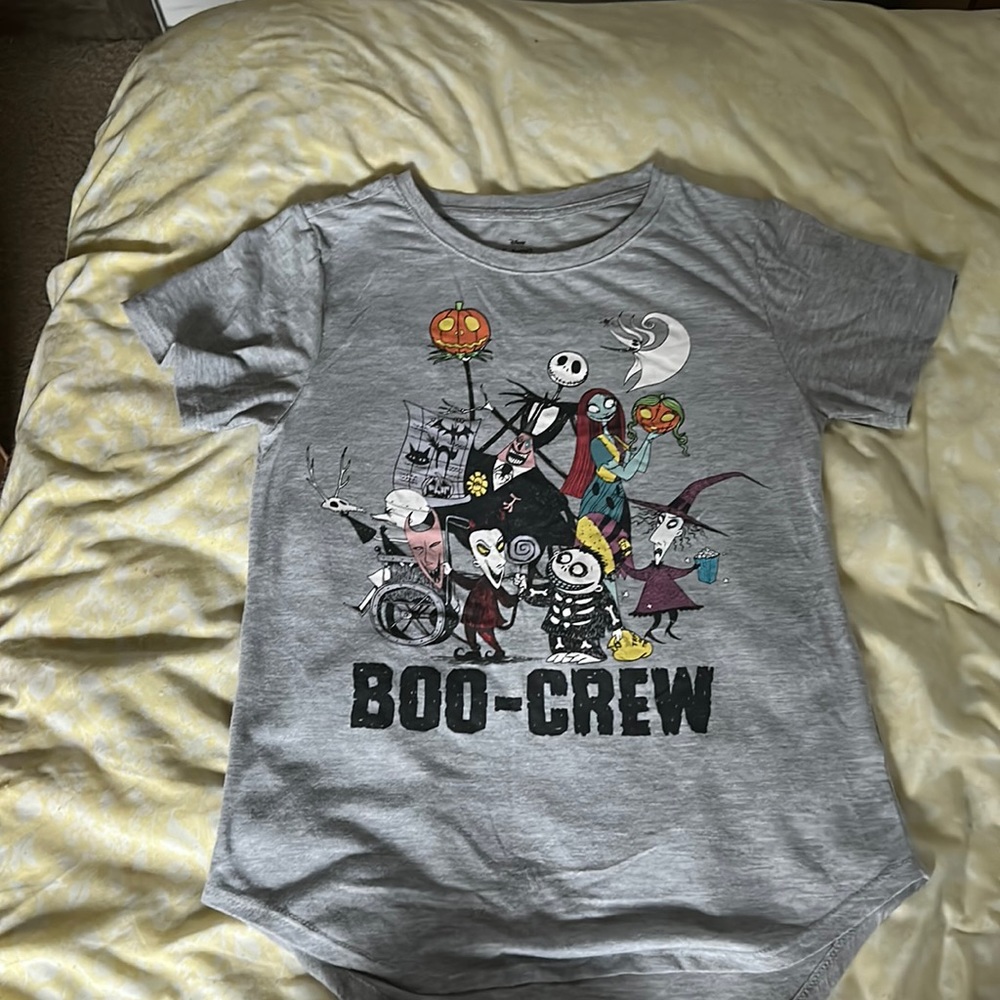 Grey nightmare before Christmas t-shirt.